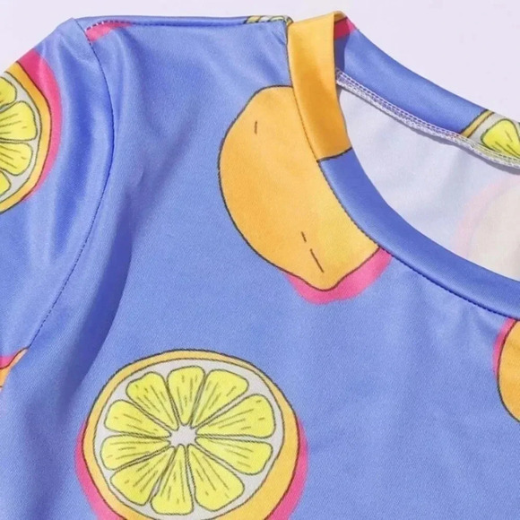 NEW! “Easy Peasy Lemon Squeezy” Cropped PJ Set 🍋 - Picture 7 of 10